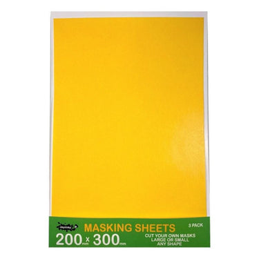 Icky Sticky 32007 Masking Tape Sheets 200mm x 300mm (3 Pack)